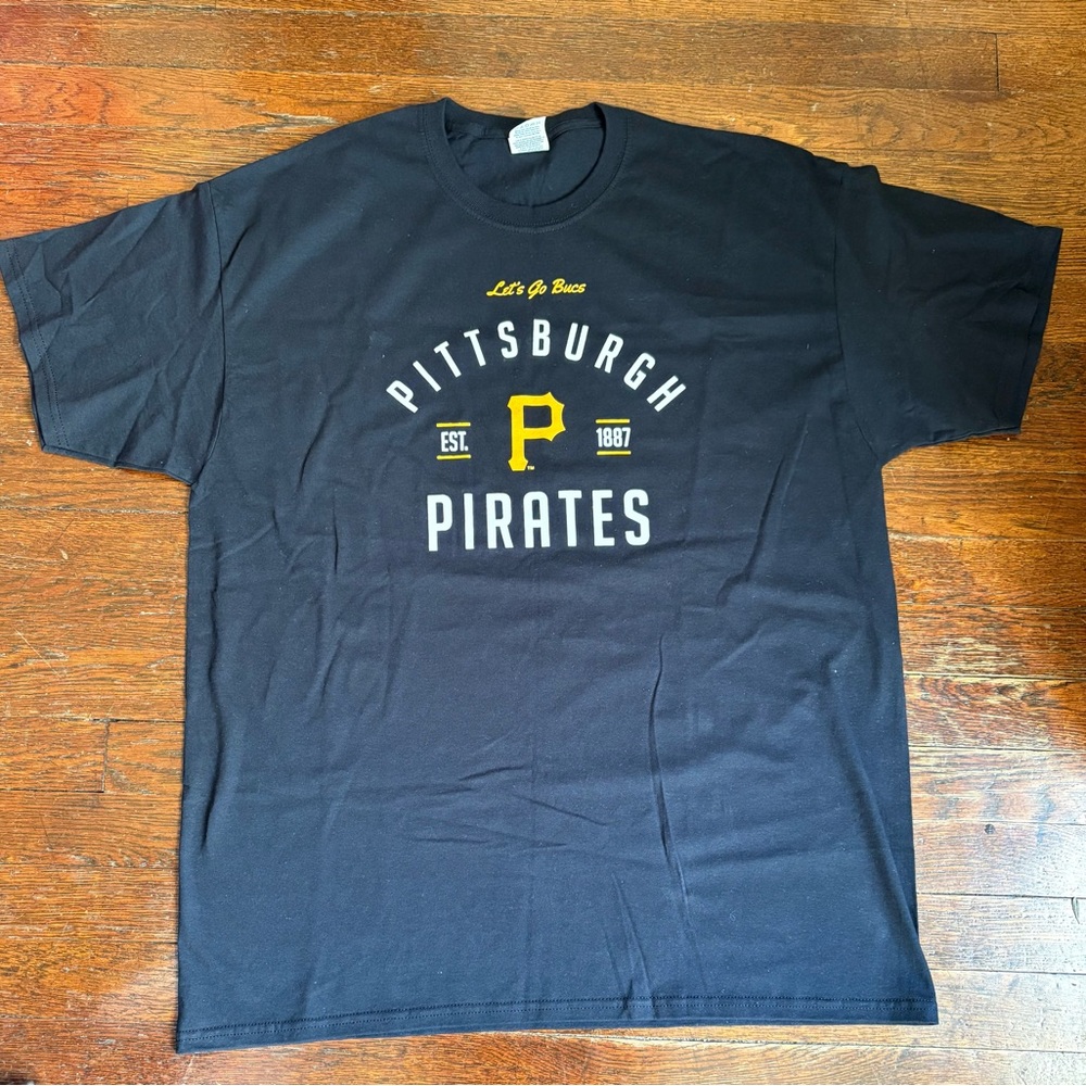 Pittsburgh Pirates Jerzees Brand Men’s Black T-Shirt Size XL